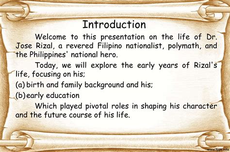 Jose rizal biography slideshare ppt presentation