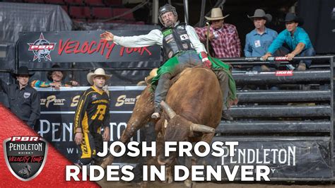 Josh Frost went for 86 points on Summit Pro Rodeo's Grey Denim to get the win in Castle Rock. Josh Frost is your bull riding champion in Castle Rock. Colorado and he caught up with Steve Kenyon.. 