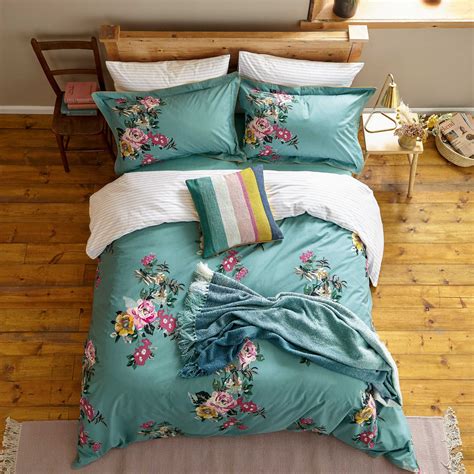 Joules Cotswold Floral Atlantic Blue Duvet Cover Set