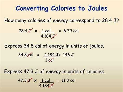 Joules to Calories (I.T.) conversion