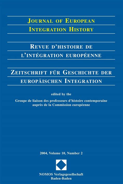 Journal of European Integration History