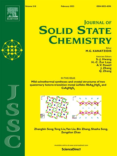 Journal of Solid State Chemistry Vol 298, June 2024