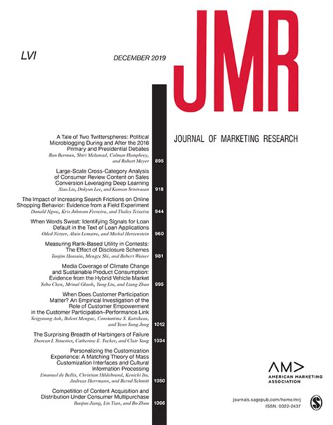 Journal of marketing research submission guidelines. - Gravamenes e incentivos fiscales ambientales (monografias civitas).