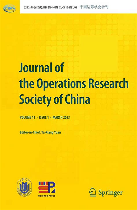 Journal of the Operations Research Society of China - Wikipedia