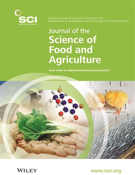 Journal of the science food and agriculture author guidelines. - Journal of the science food and agriculture author guidelines.