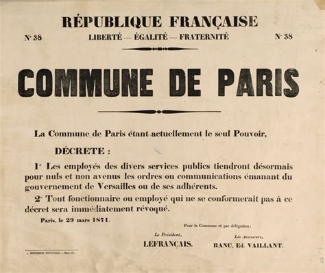 Journal officiel de la commune de paris. - A guide to military history on the internet.