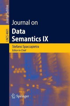 Journal on data semantics ix by stefano spaccapietra. - Bridgeport interact series 1 training manual.
