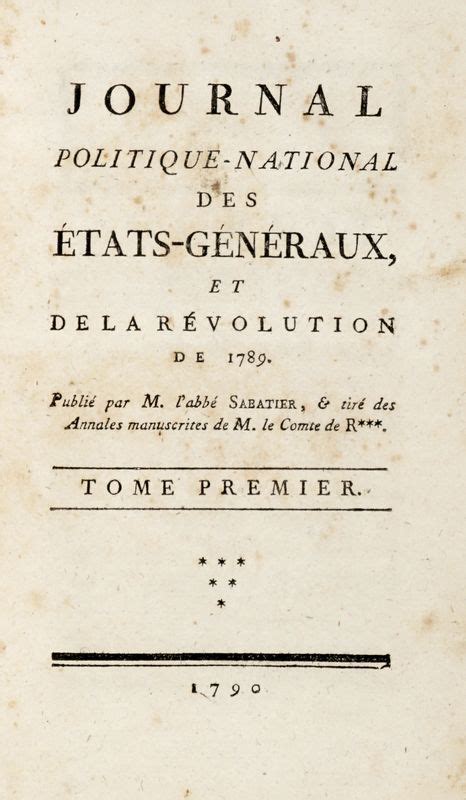 Journal politique national des états généraux, et de la révolution de 1789. - Window book jeannie baker guided reading activity.