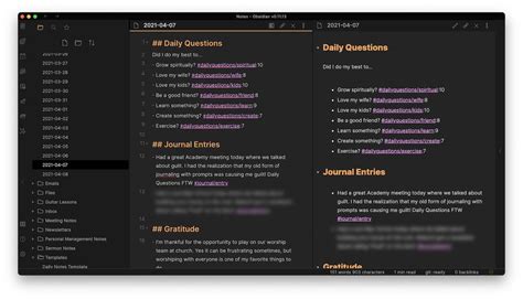 Journaling Using Daily Questions in Obsidian The Sweet Setup