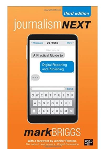 Journalism next a practical guide to digital reporting and publishing 2nd edition. - The safety relief valve handbook design and use of process.
