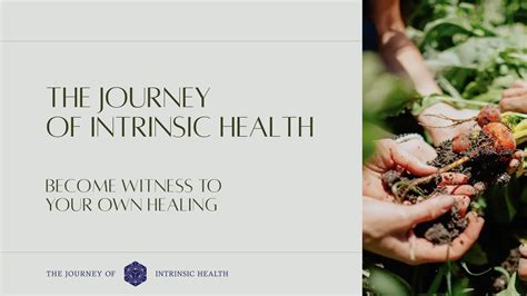 Journey of Intrinsic Health