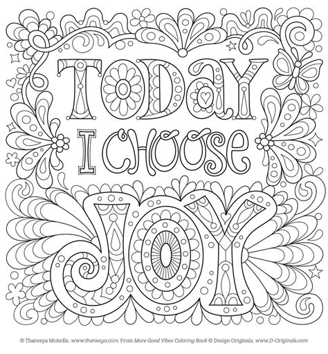 Joy Coloring Pages