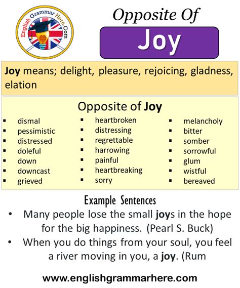 Joy antonym. Things To Know About Joy antonym. 