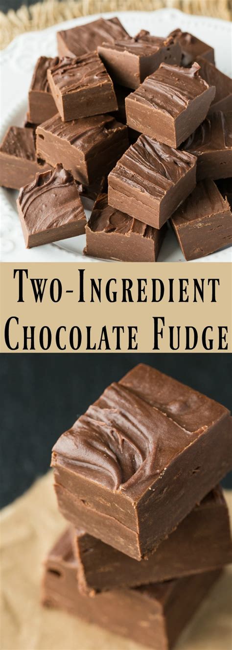 only 2 ingredients chocolate fudge recipe . how t
