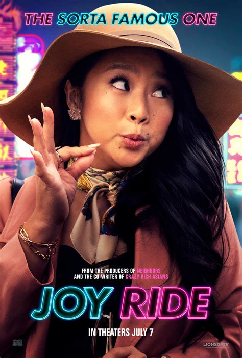 Synopsis. From the producers of Neighbors and the co-screenwriter of Crazy Rich Asians, JOY RIDE stars Ashley Park, Sherry Cola, Oscar® nominee Stephanie …. 