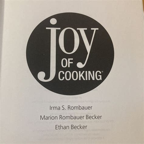Download Joy Of Cooking By Irma S Rombauer
