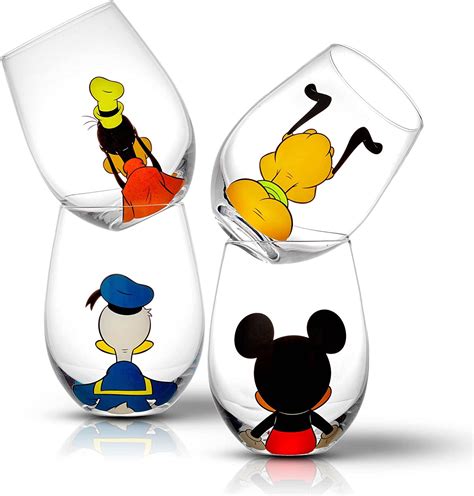 JoyJolt Disney Mickey Mouse & Pluto Aroma Coffee Glass Mugs …