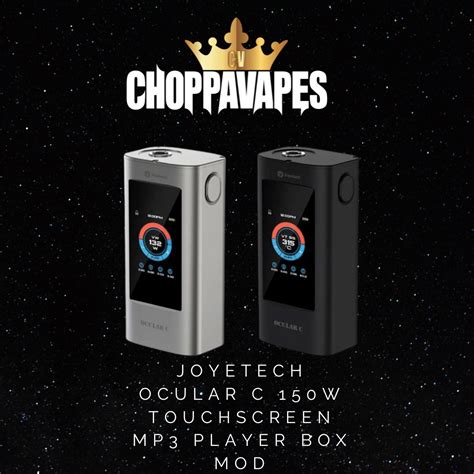 Joyetech Ocular C 150W TC Box Mod MP3 Vape Mods