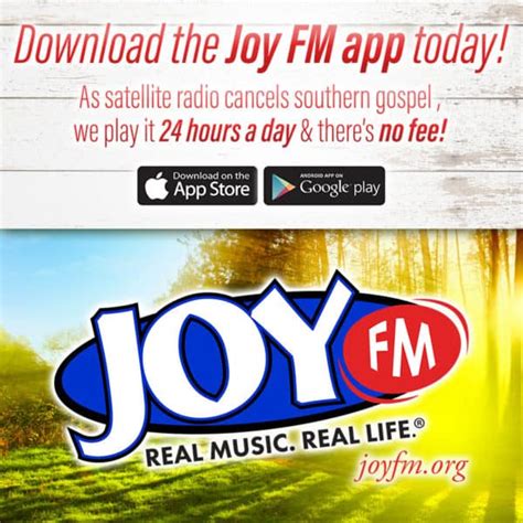 Joyfm.org listen live. Joy FM Listen Live - 101.9 MHz FM, Bristol, United States | Online Radio Box. United States. Tennessee. Bristol. Joy FM. Stand with Ukraine. Save peace in the … 