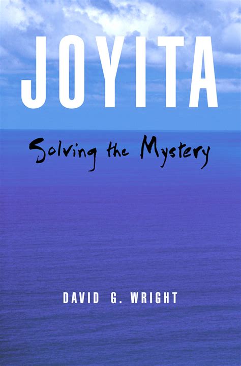 Read Online Joyita Solving The Mystery By David G Wright