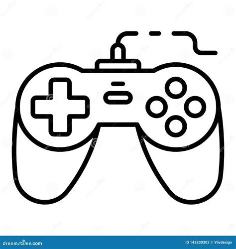 Joystick Icon - Download in Colored Outline Style