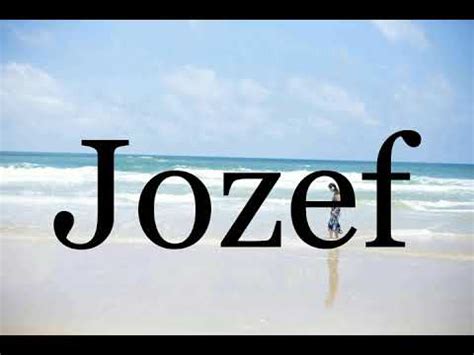Jozef pronunciation