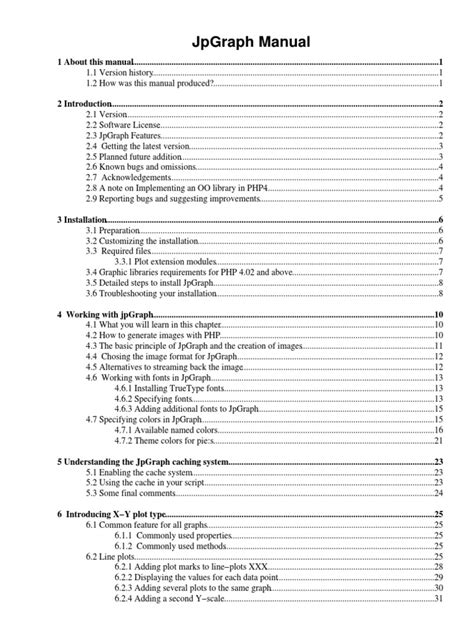 JpGraph Manual