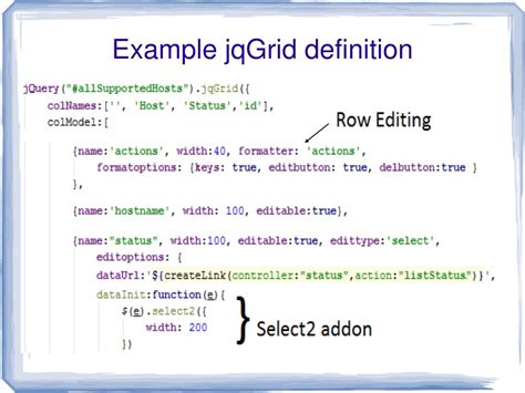Jqgrid edit popup example.  jqGrid 4.  Options and Description All editing...