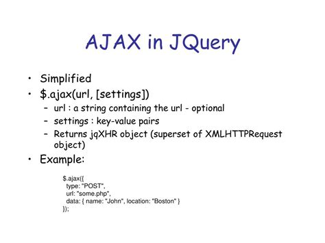 Jquery ajax cookie header.  For example, it contains responseText and responseXML propert...