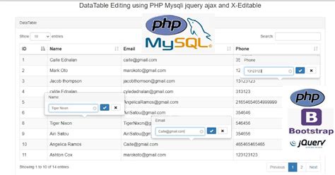 Jquery datatable inline edit example mvc. Simple inline editing Editor has three different Edito...