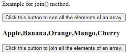 Jquery join array with comma. e I have tags array that's if their Sep 29...