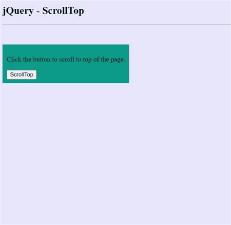 Jquery scrolltop.  I am having trouble with jQuery functionality on my w...