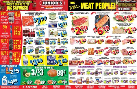 Jr supermarket weekly ad. Uh oh, something went bananas. Looks like something went wrong. Let's try to get those deals again. Find deals from your local store in our Weekly Ad. Updated each week, find sales on grocery, meat and seafood, produce, cleaning supplies, beauty, baby products and more. Select your store and see the updated deals today! 