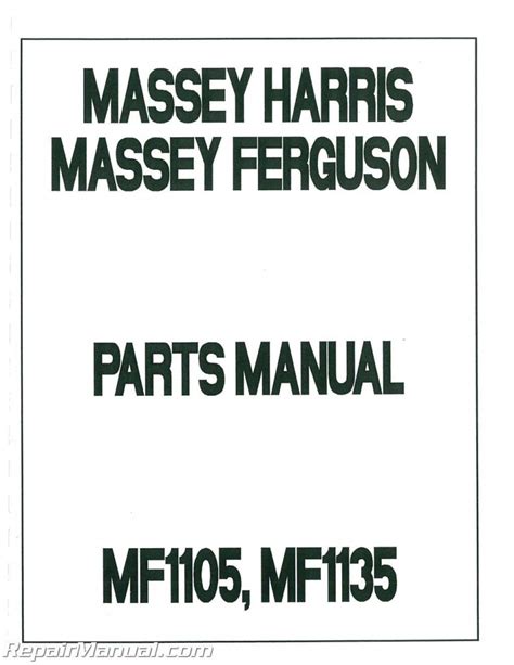 Js mh p mf1105 massey ferguson mf1105 1135 1155 parts manual. - Deutz tractor dx 110 repair manual.