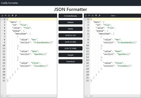 Json formatter download.  JSON Formatter Tool A pure frontend, single-file JSON formatte...