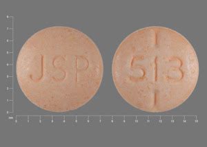 Jsp 513 pill. orange round Pill with imprint jsp 513 tablet for treatment of Adrenal Insufficiency, Goiter, Hypothyroidism, Myocardial Infarction, Myxedema, Thyroid Diseases, Thyroid Neoplasms, Thyroiditis, Autoimmune, Thyrotoxicosis with Adverse Reactions & Drug Interactions supplied by Northwind Pharmaceuticals, LLC 