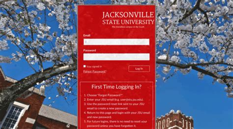 Go to the Canvas login page: https://jsu.instruc