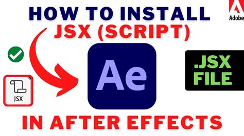 Jsx file after effects.  Hi, a . jsx) and any text editor to write your code without ever tou...
