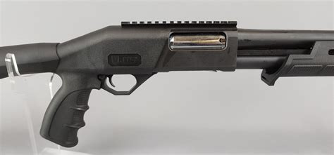 Details Manufacturer: JTS Group Product Line: X12PT Action: Pump Action Caliber: 12 Gauge Chamber: 3" Capacity: 4+1 Barrel Length: 18.56" Overall Length: 38.2" Finish: Black Features The JTS X12PT is a 12 gauge pump action shotgun with a 3" chamber, ergonomic pistol grip, picatinny rail, fixed stock, and the ability to use Rem choke tubes.. 