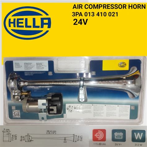 Jual AIR HORN COMPRESSOR 1 TROMPET 24V 3PA 013 410-021 …