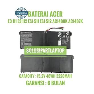 Jual baterai acer terlengkap