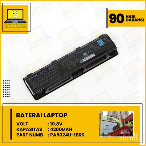 Jual baterai original laptop toshiba satellite c800 c840 【Dibarui】