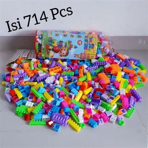 Jual mainan edukasi block isi 576pcs building brick anak edukatif 【иዟըκոሣታփեζеτοս】