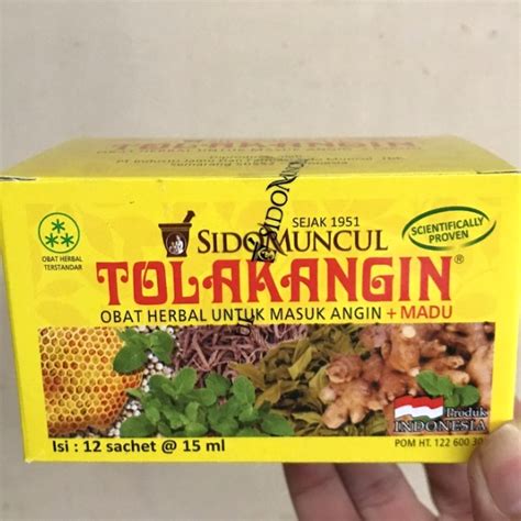 Jual tolak angin cair sidomuncul 15 ml 15ml 1 pak isi 12 sachet