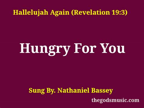 Jubilee Christian Center — Hungry For You lyrics