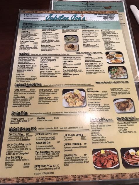Jubilee joe's cajun seafood restaurant menu. Jubilee Joe's, Hoover: See 240 unbiased reviews of Jubilee Joe's, rated 4.5 of 5 on Tripadvisor and ranked #7 of 164 restaurants in Hoover. 