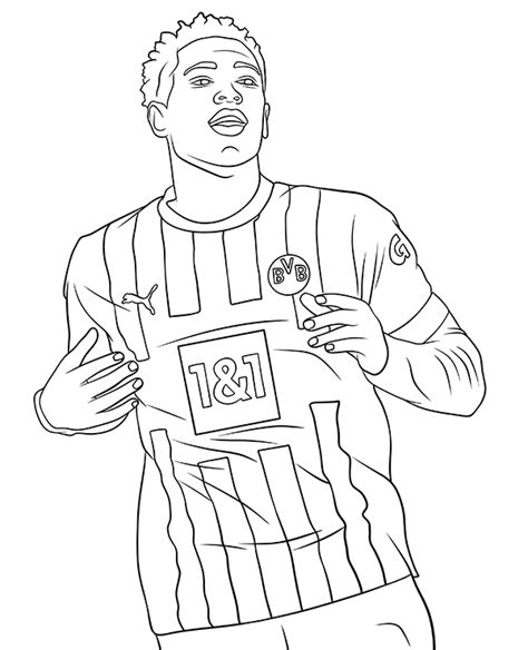 Jude Bellingham Coloring Pages