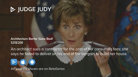 Judge judy season 25 episode 200. Watch Judge Judy season 22 episode 200 online. The complete guide by MSN. Click here and start watching the full episode in seconds. 