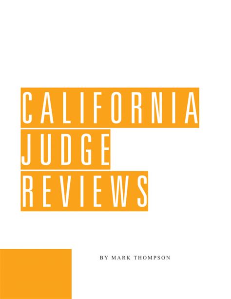 Judge reviews california. .  ...