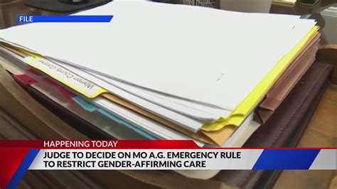 Judge to decide on A.G.'s gender-affirming care restrictions today